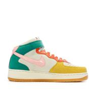 Baskets Écru/Vert/Rose Homme Nike Air Force 1 vue 2