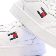 White Men's Sneakers Tommy Hilfiger Cupsole Photo of the Espace des Marques %store% store - view of %key%