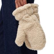 Moufles Teddy Beige Femme Pieces Netty vue 2