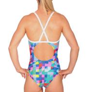 Maillot de bain Bleu/Blanc Femme Mako Nereid Pixel vue 2
