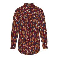 Chemise Bordeaux/Marine Femme Vila Lura vue 2