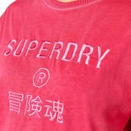 T-shirt Rose Femme Superdry Garment vue 2