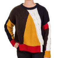 Pull multicolore Femme Teddy Smith Patch pas cher