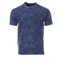 Polo Bleu Homme RMS26 Tropical Fondu