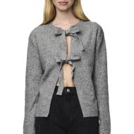 Gilet Gris Femme Pieces Silly