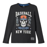 T-shirt Manches Longues Noir Garçon Name it Toxas