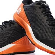 Baskets Noires/Oranges Homme Wilson Rush Pro vue 7