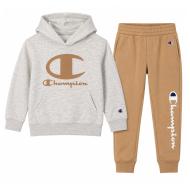 Survêtement Gris/Beige Garçon Champion Hoodie And Jogger pas cher