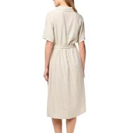 Robe Beige Femme Pieces Pia vue 2