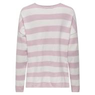 Pull Rose à Rayures Femme Only Chianti vue 2
