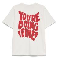 T-shirt Blanc Femme Vero Moda Emma vue 2