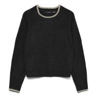 Pull Noir/Beige Femme Vero Moda Maquarius Raglan