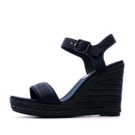 Sandales Compensées Bleu Femme Tommy Hilfiger Colorful pas cher