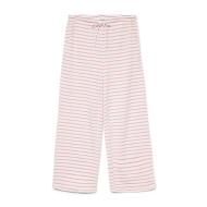 Pantalon Blanc/Roses à rayures Femme Vero Moda Malma