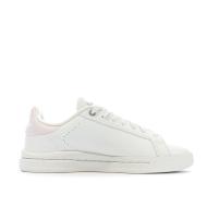 Baskets Blanc/Rose Femme Adidas Court Silk vue 2