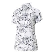 Polo Blanc/Gris Femme Puma Artwork pas cher