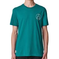 T-shirt Bleu Canard Homme Globe Infinity Stack