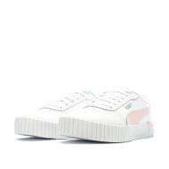 Baskets Blanches/Rose Femme Puma Carina 2.0 vue 6