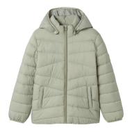 Doudoune Verte Clair Fille Name it Marble pas cher