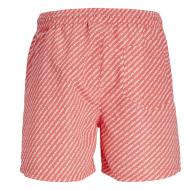 Short de Bain Rouge/Blanc Garçon Jack & Jones Fiji vue 2