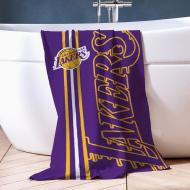 Serviette Violette/Jaune Garçon Sport Zone Lakers vue 2
