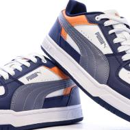 Baskets Bleu/Blanc/Orange Garçon Puma Puma Caven vue 7