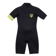 Combinaison de Surf Noir/Vert Mixte junior Wave Power Shorty pas cher