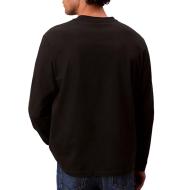 T-Shirt Manches Longues Noir Homme Calvin Klein Jeans Standard vue 2
