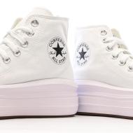 Baskets Blanches Femme Converse Chuck Taylor All Star Move 568498C vue 7