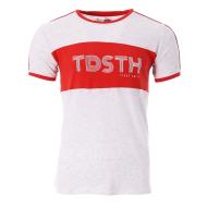 T-shirt Blanc/Rouge Homme Teddy Smith Thou pas cher
