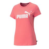 T-shirt Rose Fluo Femme Puma Logo 586775 pas cher