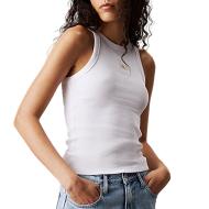 Débardeur Blanc Femme Calvin Klein Jeans Tank pas cher