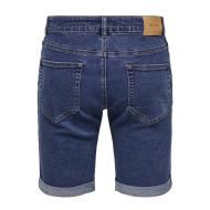 Short en Jean Bleu Foncé Homme Only & Sons Sply vue 2