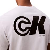 T-Shirt Blanc Homme Calvin Klein Jeans 20s Ck Sport vue 2