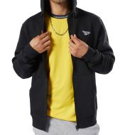 Sweat zippé noir homme Reebok Classic Fleece pas cher