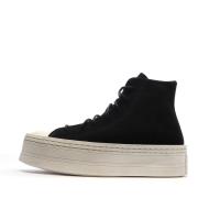 Baskets Noires Femme Converse Chuck Taylor All Star Suede vue 2