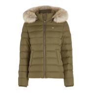 Doudoune Kaki à capuche Femme Tommy Jeans