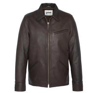 Veste En Cuir Marron Homme Schott LC9521D pas cher