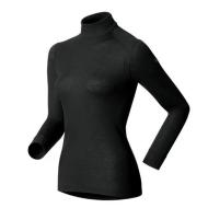 Haut Thermique Manches Longues Noir Femme Odlo Turtle Neck pas cher