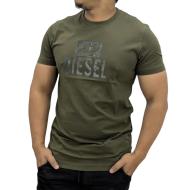 T-shirt Gris/Kaki Homme Diesel T-Diego