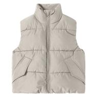 Doudoune Sans Manches Beige Fille Name it Mole pas cher