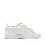 Baskets Blanches Enfant Puma Smash V2 L V vue 2