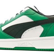 Baskets Noires/Blanches/Vertes Homme Puma Rebound V6 Low vue 7
