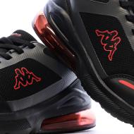 Baskets Noir/Rouge Garçon Kappa Logo Pylos vue 7