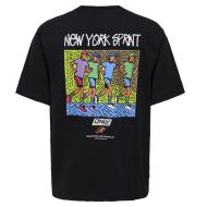 T-shirt Noir Homme Only & Sons print Logo vue 2