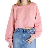 Sweat Rose Femme Tommy Hilfiger Off Shoulder