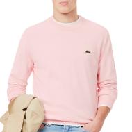 Pull Rose Homme Lacoste Organic Cotton Crew pas cher