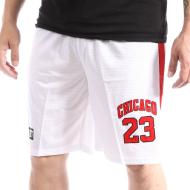 Short basketball Blanc Homme Sport Zone Chicago Bulls pas cher