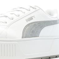 Baskets Blanches/Argenté Femme Puma Karmen Smetallic vue 7