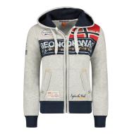 Sweat Gris à zip Femme Geographical Norway Flyer
